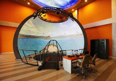 China Teatro da abóbada do planetário da tela do projetor da abóbada de 360° Immersive à venda