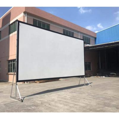 China 300 Inch Front And Rear Fast Fold Projector Screen Outdoor Theater Screen for sale