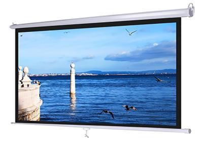 China Manual 120 Inch Projection Screen Matte White Support 4K 3D HD Screen for sale