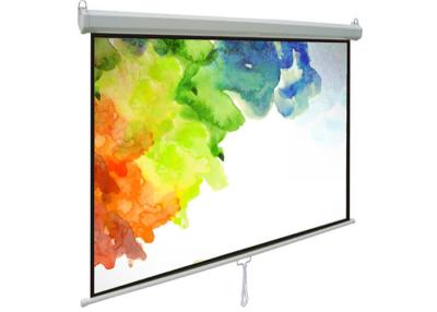 China 100-inch Pull-Down RManual Pull Down Projector Screens Universal Roll-Down Adjustable Screen Height for sale