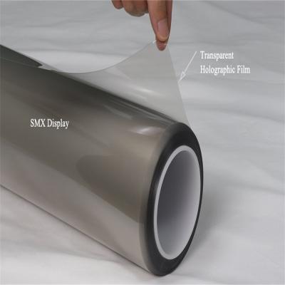 China Adhesive Transparent Holographic Projection Film Glass Window Rear Projection Film à venda