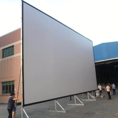 China Portable Foldable Large Size Outdoor Fast Folding Projector Projection Screen 200 Inch for sale