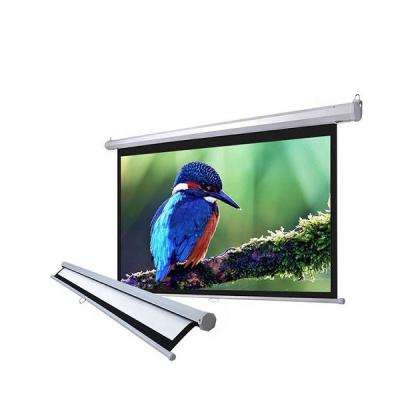 China 16:9 200 Inch Large Electric Projector Screen Large Motorized Projection Screen for sale