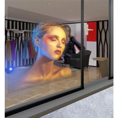 China 3D Rear Projection Film Gray Clear Holographic Film Creat Virtual Hologram Window Shop for sale