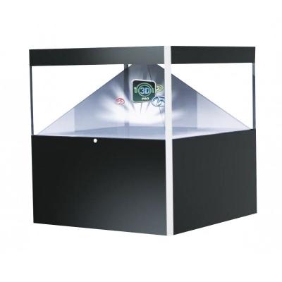 Chine 360 degrés Hologramme de la pyramide 3D vitrine / Hologramme 3D clair de la pyramide Holobox Vue de verre à vendre