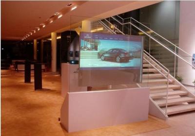 China Holographic Reflective transparent projection screen film / Rear Projector Film for window advertising for sale
