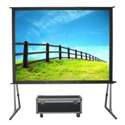 China High Definition Fast Fold Screens , Customized Flexible Folding Projector Screen For Theater for sale