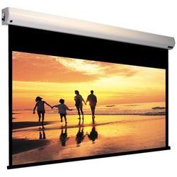 China HD Flexible White Motorised Projection Screens With Fiberglass Matte Material for sale