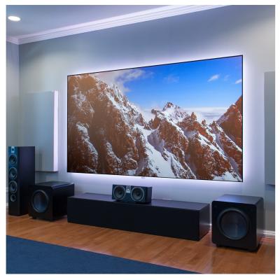 China 120 Inch Sfixed Frame Projection Screen High Contrast Ambient Narrow Edge Aluminum Frame for sale