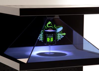 China 19” 4 Sides View 3D Hologram Box for POS  , Holographic Advertising Display for sale