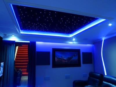 China 0.75 PMMA Cinema Ceiling Light Panel Caviar Fiber Deluxe Controllable for sale