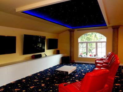 China PMMA Star Ceiling Panels Absorbent Fibreglass RGB For Cinema for sale