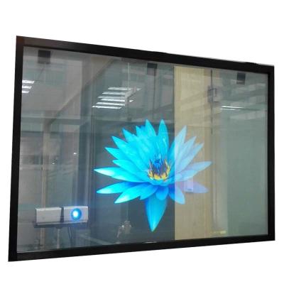 China 3D Advertising Rear Projection Film Daylight Glass Holographic 100um Transparent for sale