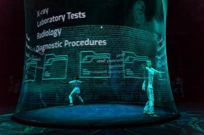 Chine longueur visuelle olographe de l'écran de projection 3D 30m pour Live Hologram Show à vendre