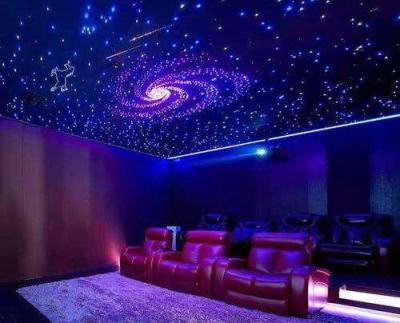 China Polyester Fiberboard Fiber Optic Star Ceiling Panels 9mm RGBW Infrared Signal for sale