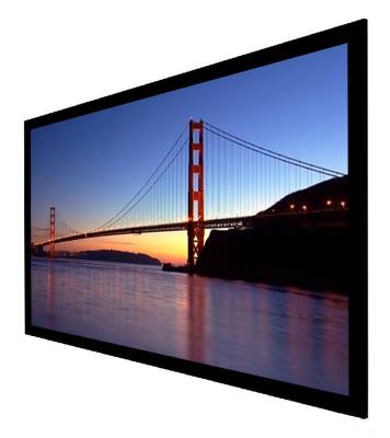China HD black velvet  Wall Mount Fixed Frame Screen For Home  , High Contrast Grey Screen for sale