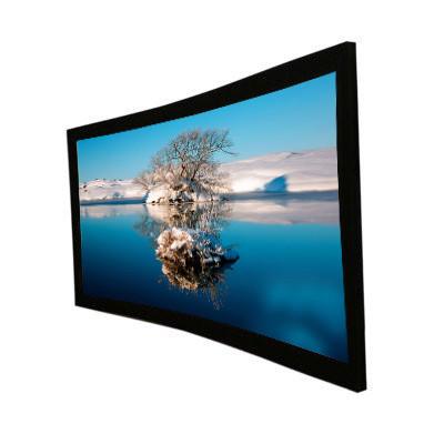 China 120''  wall mounted projector screens , Curved Projection Screen for Home Theater for sale