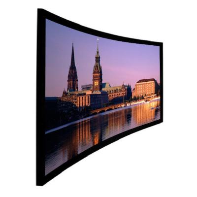 China Ultra HD 4k projection screen , 16/9 curved screen Wall Installation for Cinema for sale