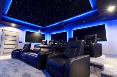 China Painel da luz de teto da estrela da fibra ótica com a estrela de tiro para o cinema da casa à venda