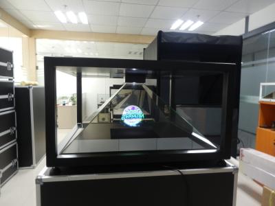중국 쇼핑몰을 위한 가득 찬 HD 3D 홀로그래픽 디스플레이 대형 피라미드 200x200cm 판매용