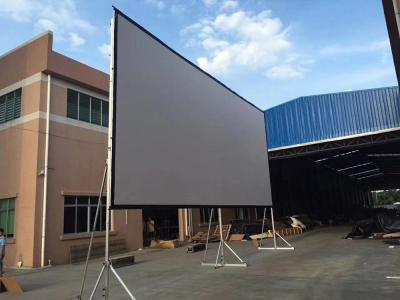 China 300inch Portable Fast Fold Rear Projection Screen Aluminum Frame With Flight Case for sale