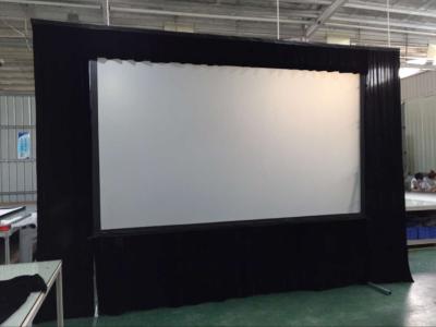 China 400inch Fast Folding Projector Screen Lightweight With Rear Projection Fabric for sale
