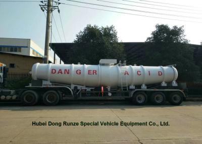 China camión de petrolero químico de 17000L ~21000L, forma de V del remolque del petrolero del ácido sulfúrico en venta