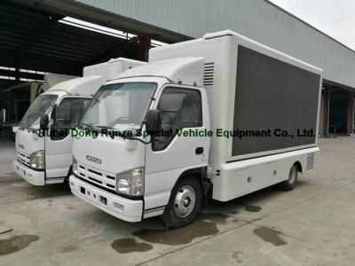 China Camiones móviles de la publicidad de la pantalla LED de ISUZU, camión a todo color de la pantalla del LED en venta
