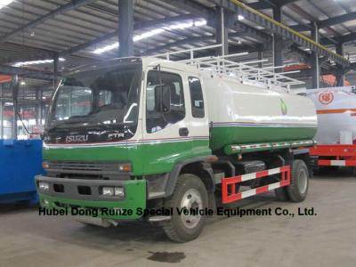 China ISUZU oil tanker trucks 16T with Good Quality  fuel pump transport or refuling  oil, diesel, gasoline, kerosene, for sale