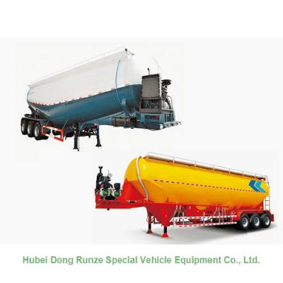 China 2/3 Axle Cement Bulker Trailer For Transportation , Cement Silo Semi Trailer 50-70cbm for sale