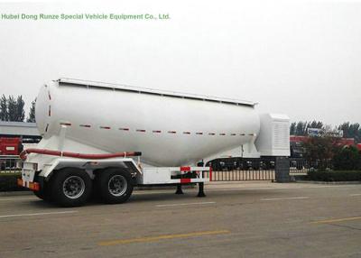 China 2 Axles V Type Tank Semi Trailer For Dry Powder Meterial Carry 40 - 45 M3 Capacity for sale
