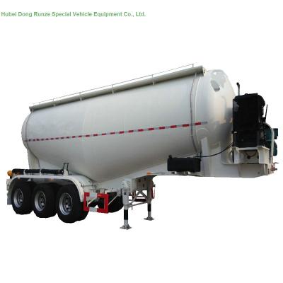 China 48-60cbm Tri Axle Tank Semi Trailer For Carry Bulk Cement With Carbon Steel Tank for sale