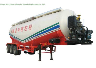 China V tipo del tanque remolque 50 - 55 M3, remolques a granel secos semi del cemento resistentes en venta