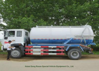 China 12000L Sewage Sucking Truck With Vacuum Pump , Sewer Cleaning Truck for sale