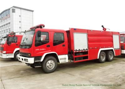 China ISUZU 6x4 Water Tank Fire Department Trucks , Fire Fighting Vehicles Heavy Duty for sale