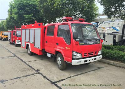 China ISUZU NKR 600P Water Tank Fire Fighting Truck With Fire Pump 3000Liters for sale