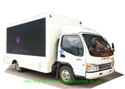 Chine Camion mobile de la publicité de JAC LED avec le système de levage pliable 3840 x 1760mm d'étape et d'écran à vendre