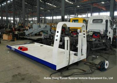 China Custom Steel Flatbed Truck Bodies , Car Carrier Wrecker Upper Body for sale