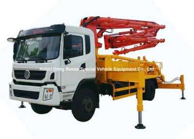 China 26m -31m Small Mobile Concrete Mixer Pump Truck With DFAC King Run Chassis for sale