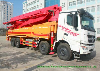 China Beiben V3 35m -51m Mini Concrete Pump Truck , Truck Mounted Concrete Pump for sale