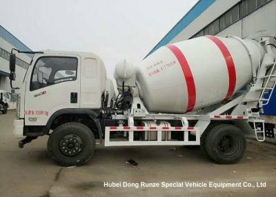 China Dongfeng 2 Axle Ready Mix Concrete Truck / Mobile Cement Mixer Trucks 4cbm for sale