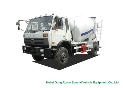 China Industrial 4x2 / 4x4 Mobile Concrete Agitator Truck 6 Cbm With 3 Seater for sale