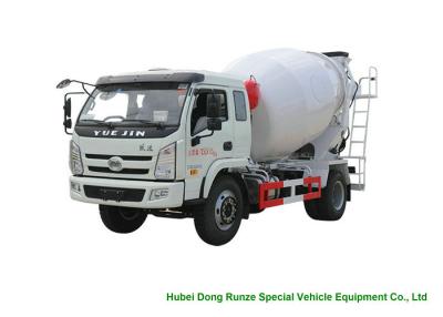 China YUEJIN 5m3 Small Concrete Mixer Truck With Pump , 4x2 Mobile Mixer Truck for sale