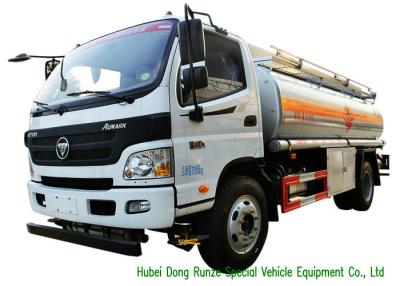 China FOTON 8000L Road Liquid Tank Truck For Petroleum Oil Transport With PTO Oil Pump for sale