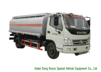 China FOTON 7000L Fuel Oil Tanker Truck For Petroleum Oil / Gasoline / Petrol Transport for sale