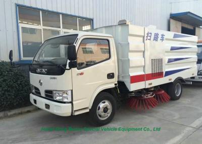China DFAC Truck Mounted Vacuum Street Sweeper With Cleaning Brushes 4000L Refuse for sale