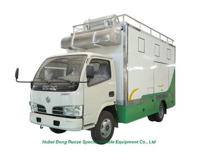 China DFAC RHD / LHD 4x2 / 4x4 Mobile Kitchen Truck For Food Cooking And Selling for sale