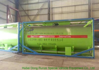 중국 20Feet HCL UN1789 강철에 의하여 일렬로 세워지는 PE 16mm 발송을 위한 산성 ISO 탱크 콘테이너 판매용