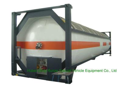 Κίνα T50 τύπος 40FT εμπορευματοκιβώτιο του ISO LPG DME, εμπορευματοκιβώτιο δεξαμενών LPG για τη ναυτιλία προς πώληση