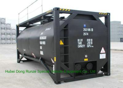 China UN T3 Heating 20 Foot ISO Tank Container For Bitumen / Crude Oil / Low Hazardous Liquids for sale